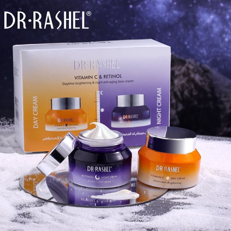 پک کرم روز و شب ویتامین سی و رتینول دکتر راشل اورجینال DR RASHEL Vitamin C & Retinol A