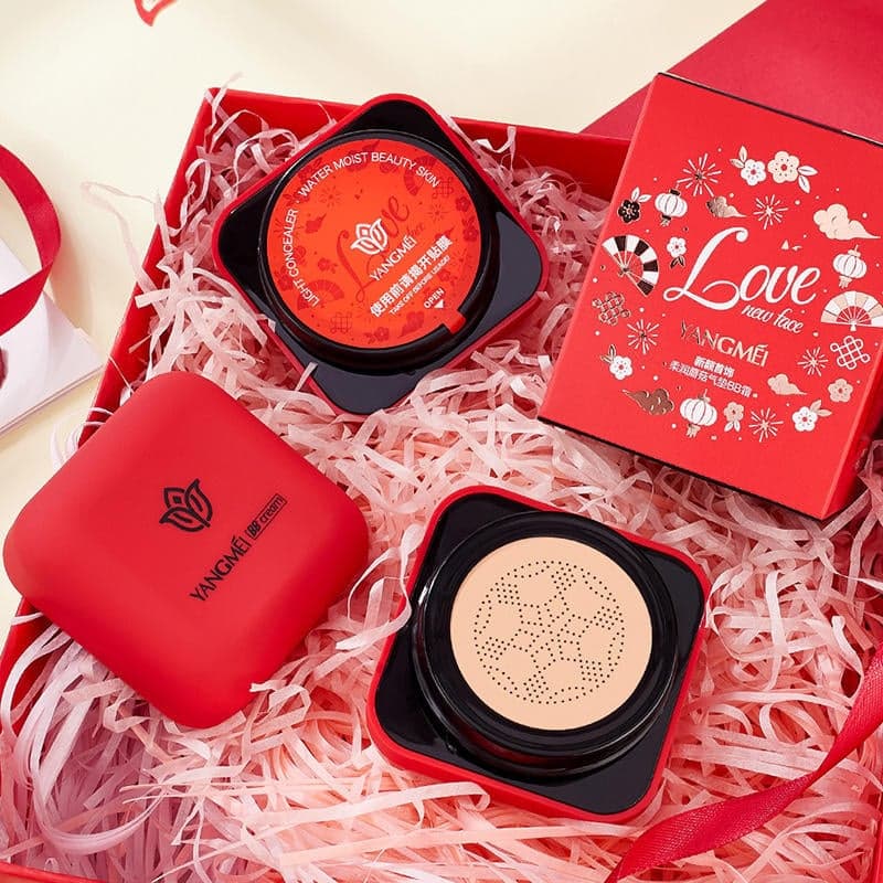 کوشن یانگمی اصل مدل لاو قرمز ۲۰ گرم YANGMEI Air Cushion BB Cream — تصویر ۹