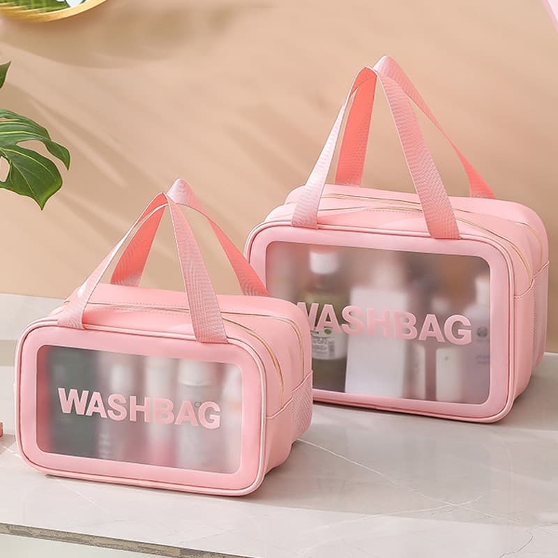 کیف واش بگ آرایشی و بهداشتی دو زیپ ضدآب اورجینال washbag