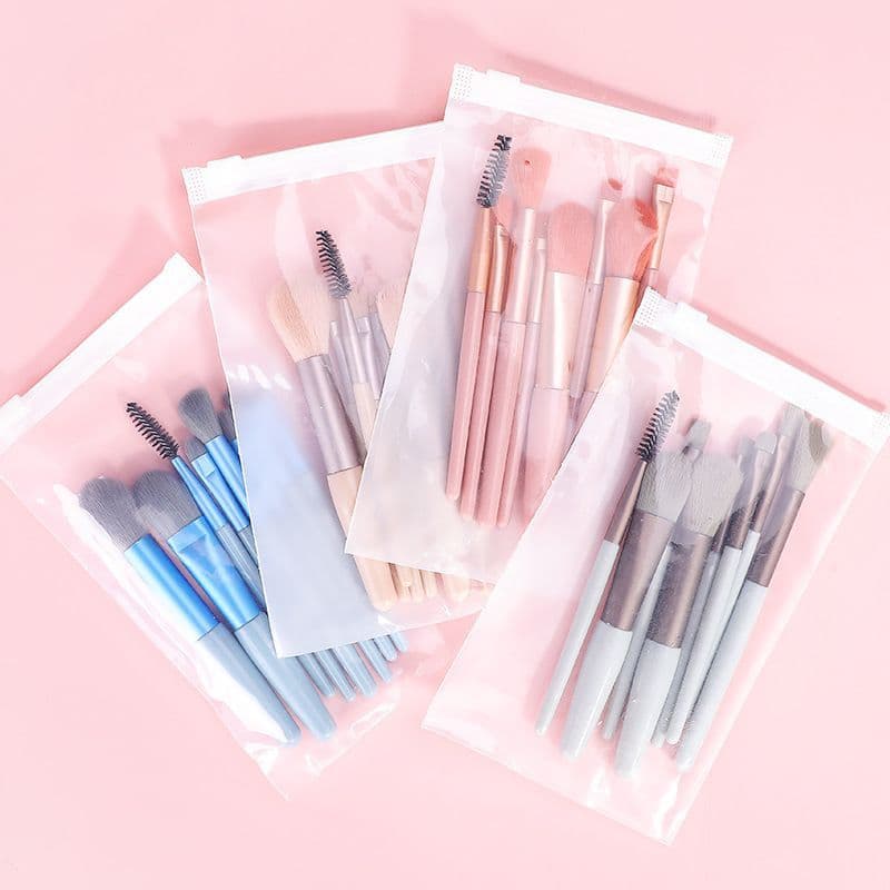 ست مینی براش 8 تایی با کیسه پلاستیکی Makeup Mini Brushes Set 8Pcs