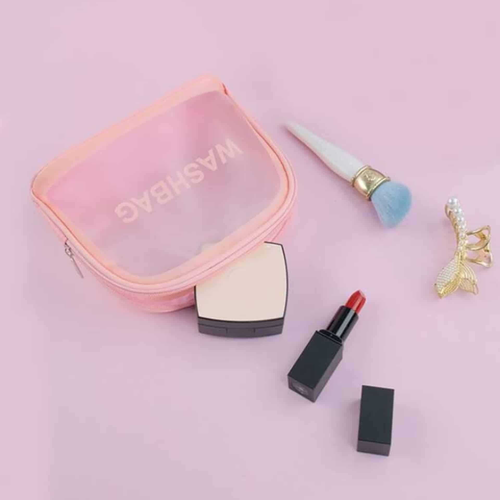کیف واش بگ مدل نیم دایره آرایشی و بهداشتی ضدآب اورجینال washbag — تصویر ۱۲