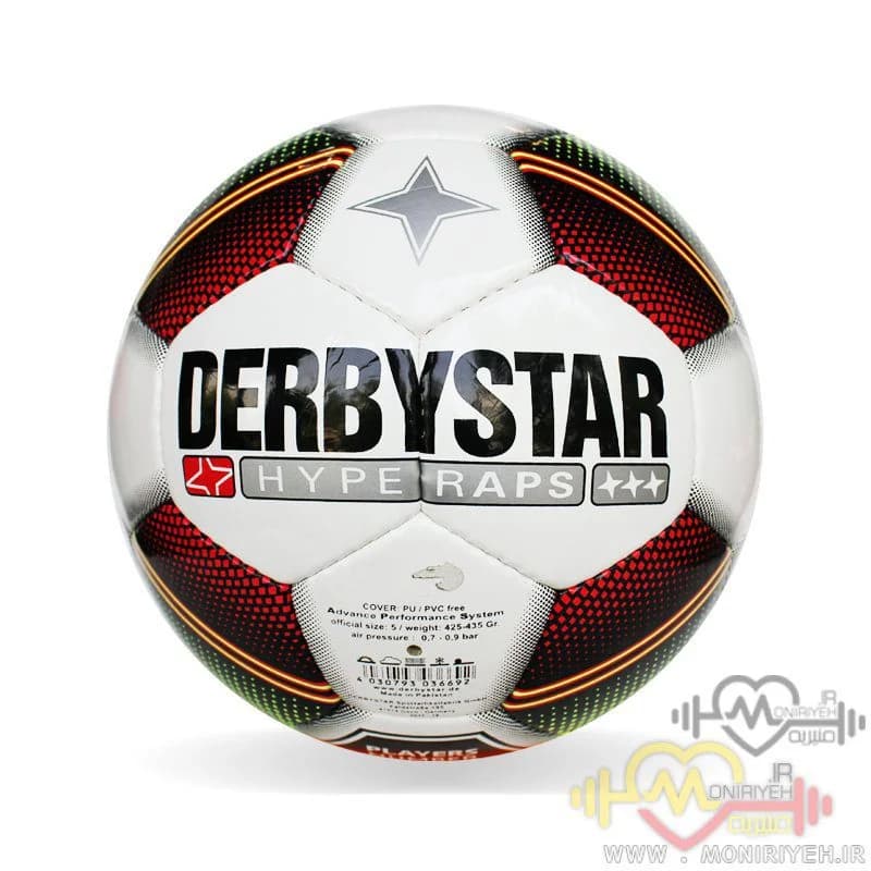 توپ فوتبال اورجینال دوختی پاکستان برند Derby Star — تصویر ۳