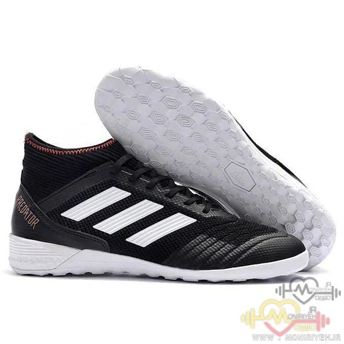 کفش فوتبال سالنی آدیداس – مشکی سفید Adidas Predator — تصویر ۳