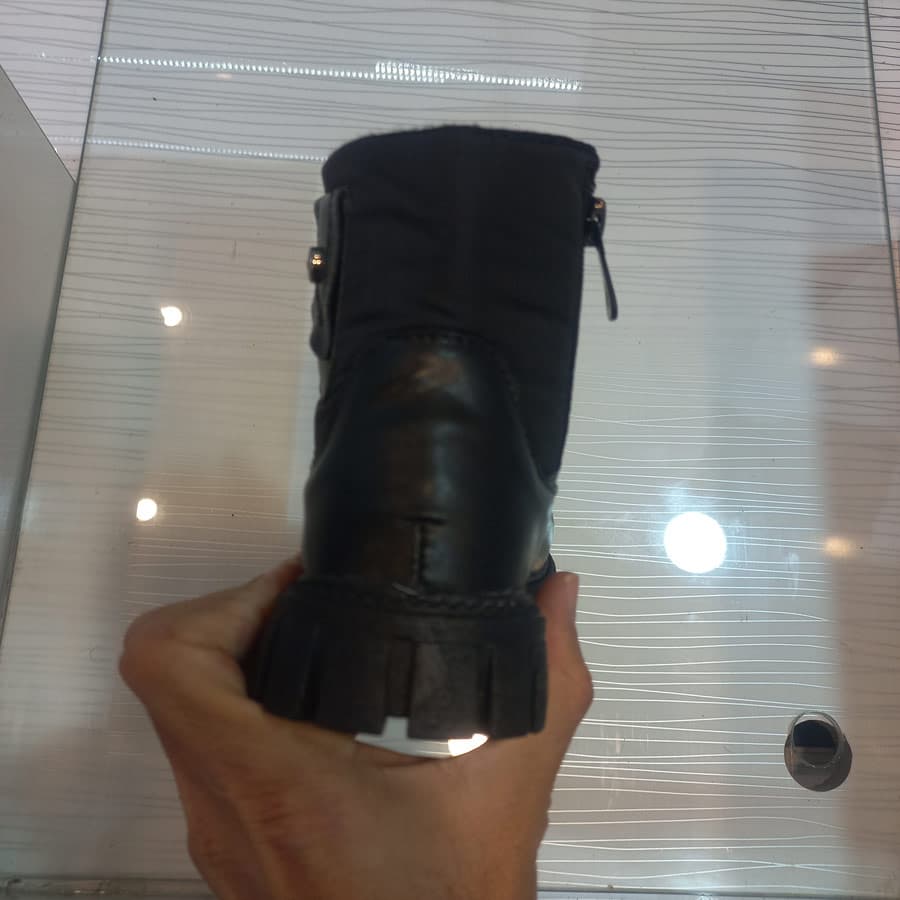 نیم بوت دخترانه مشکی کد k325 — تصویر ۳