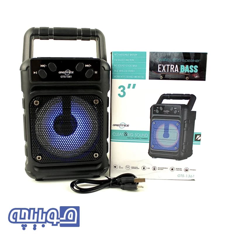 اسپیکر بلوتوثی قابل حمل مدل GTS-1361 — تصویر ۸