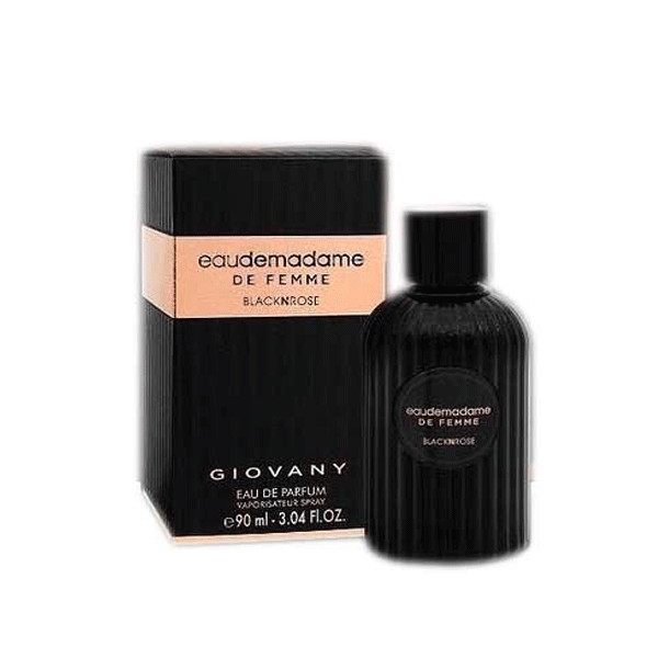 عطر زنانه فراگرنس ورد مدل ادومادام بلک رز Eau De Madame Black Rose حجم 100 میلی‌لیتر — تصویر ۳