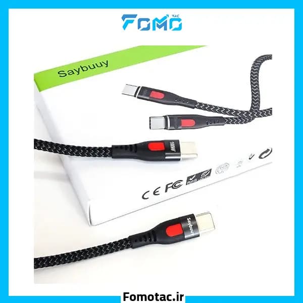 کابل شارژ دو سر تایپ سی سی بای (Saybuuy) مدل K3-PD — تصویر ۱۱
