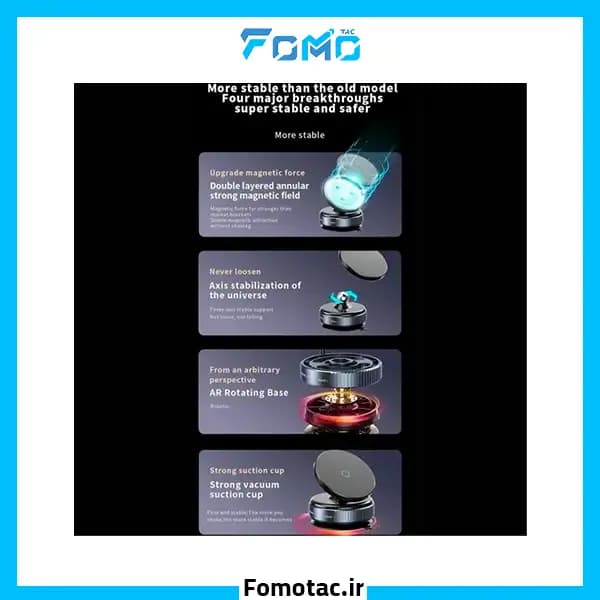 هولدر مگنتی موبایل مدل K009 – وکیوم دار — تصویر ۵