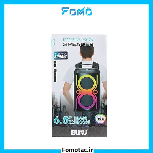 اسپیکر بی سیم بوکو(Buku) مدل BS-083 — تصویر ۳
