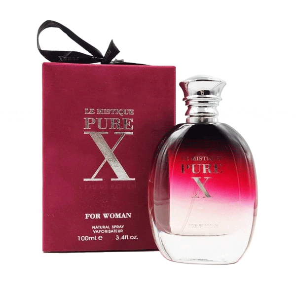 ادو پرفیوم زنانه فراگرنس ورد مدل له میستیک پیور ایکس Le Mistique Pure X Women حجم 100 میلی‌لیتر – رایحه مشابه پاکو رابان پیور ایکس اس