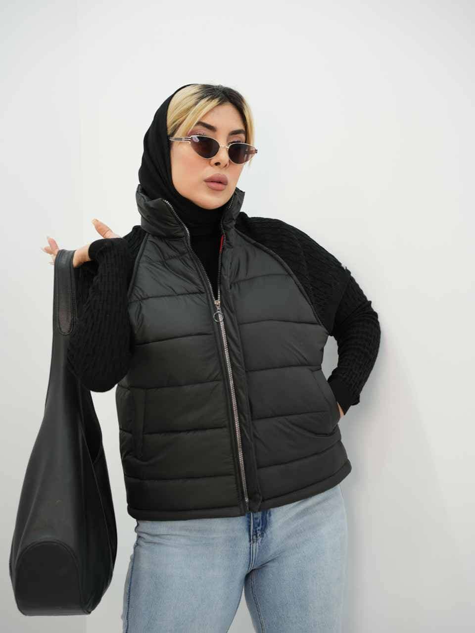 پافر سرشانه بافت دخترانه و زنانه کد te24277 — تصویر ۲