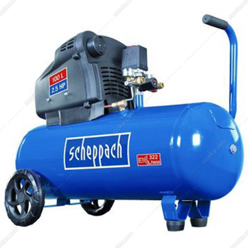 کمپرسور باد 2 سیلندر 100 لیتری 1800 وات 10 بار شپخ مدل 5906134901 - HC105DC