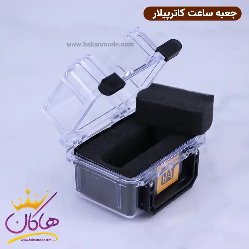 ساعت مچی مردانه کاترپیلار بند رابر مشکی LJ.160.21.121 — تصویر ۶