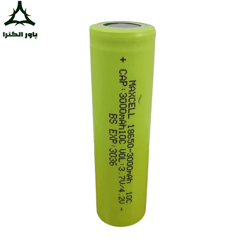 باتری لیتیوم یون MAXCELL 3.7V 3000mAh 10C 18650 | سرتخت