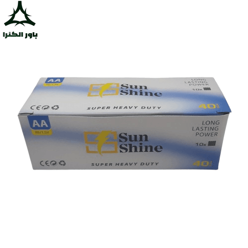 باتری قلمی 1.5 ولت سان شاین Sun Shine | بسته 40 عددی شیرینگ — تصویر ۶