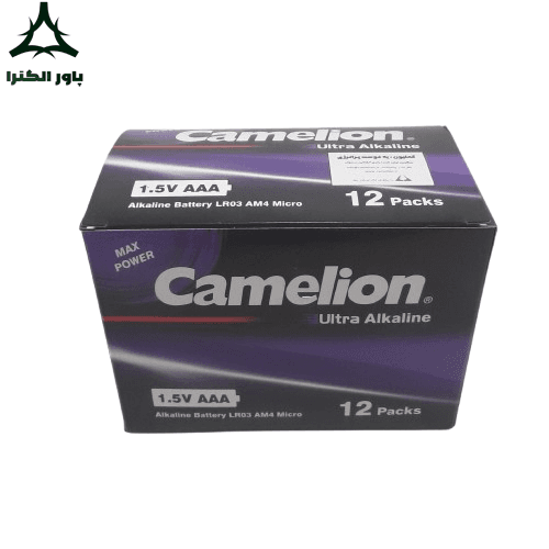 باتری نیم قلمی 1.5Vاولترا آلکالاین کملیون Camelion | بسته 12 کارتی | 24 عددی — تصویر ۶