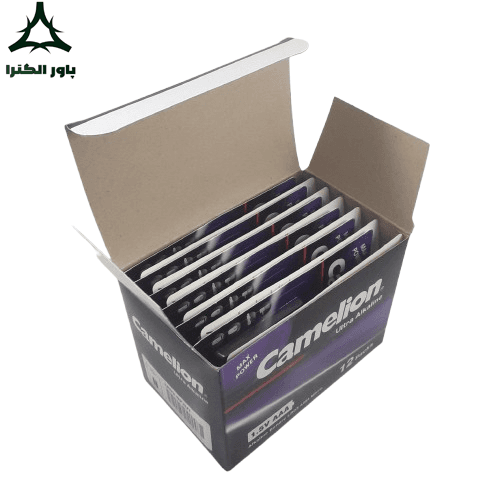 باتری نیم قلمی 1.5Vاولترا آلکالاین کملیون Camelion | بسته 12 کارتی | 24 عددی — تصویر ۴