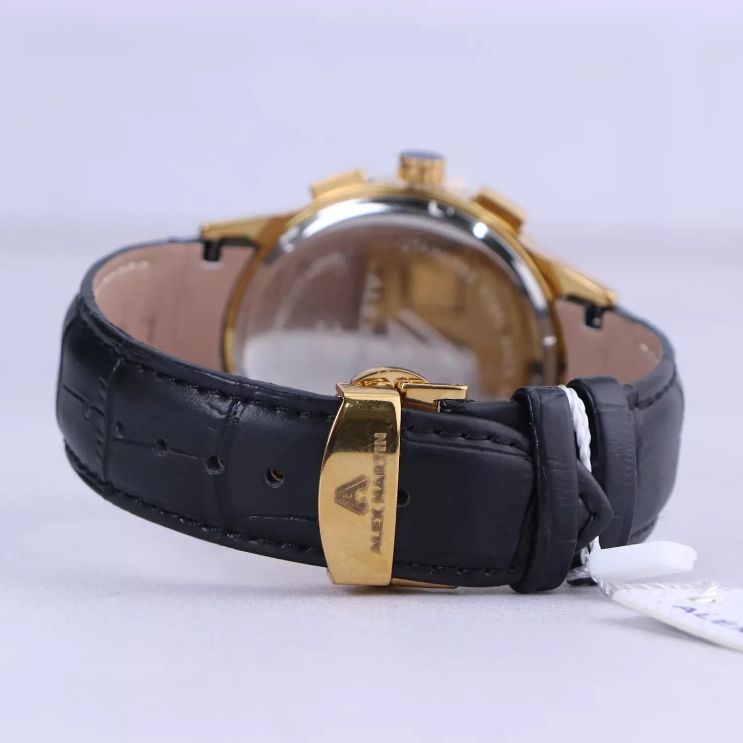 ساعت مچی مردانه الکس مارتین بند چرم قاب طلایی AM7138/1G — تصویر ۱۰