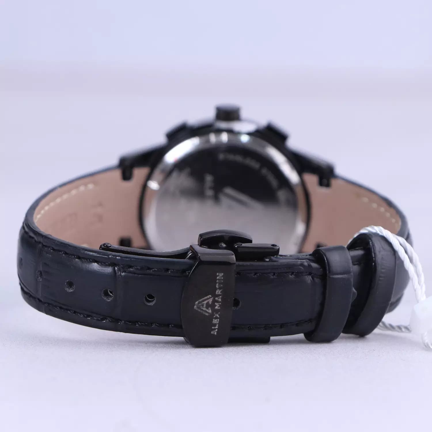 ساعت مچی زنانه الکس مارتین بند چرم تمام مشکی AM7138/5L — تصویر ۶
