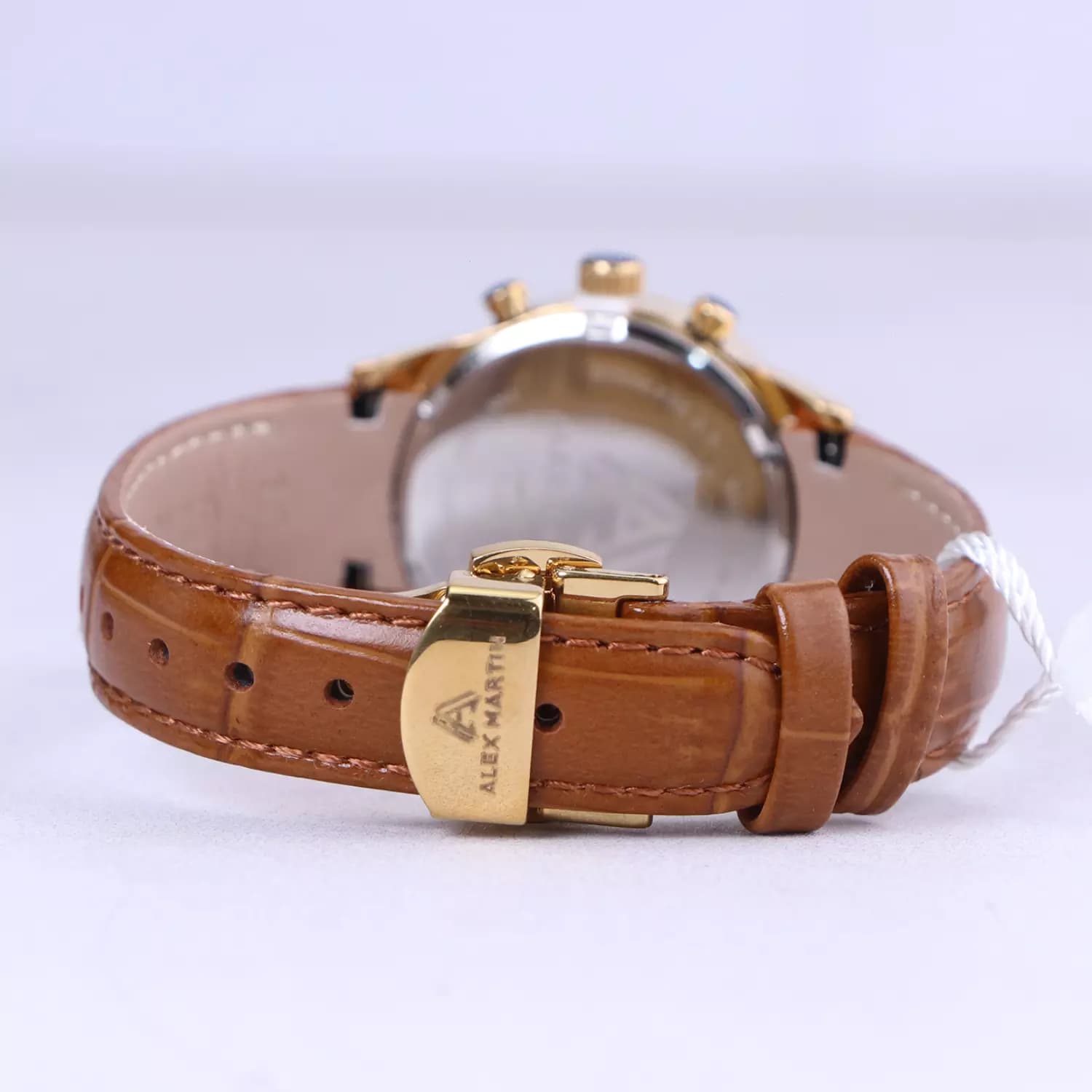 ساعت مچی زنانه الکس مارتین بند چرم عسلی AM7136/5L — تصویر ۷
