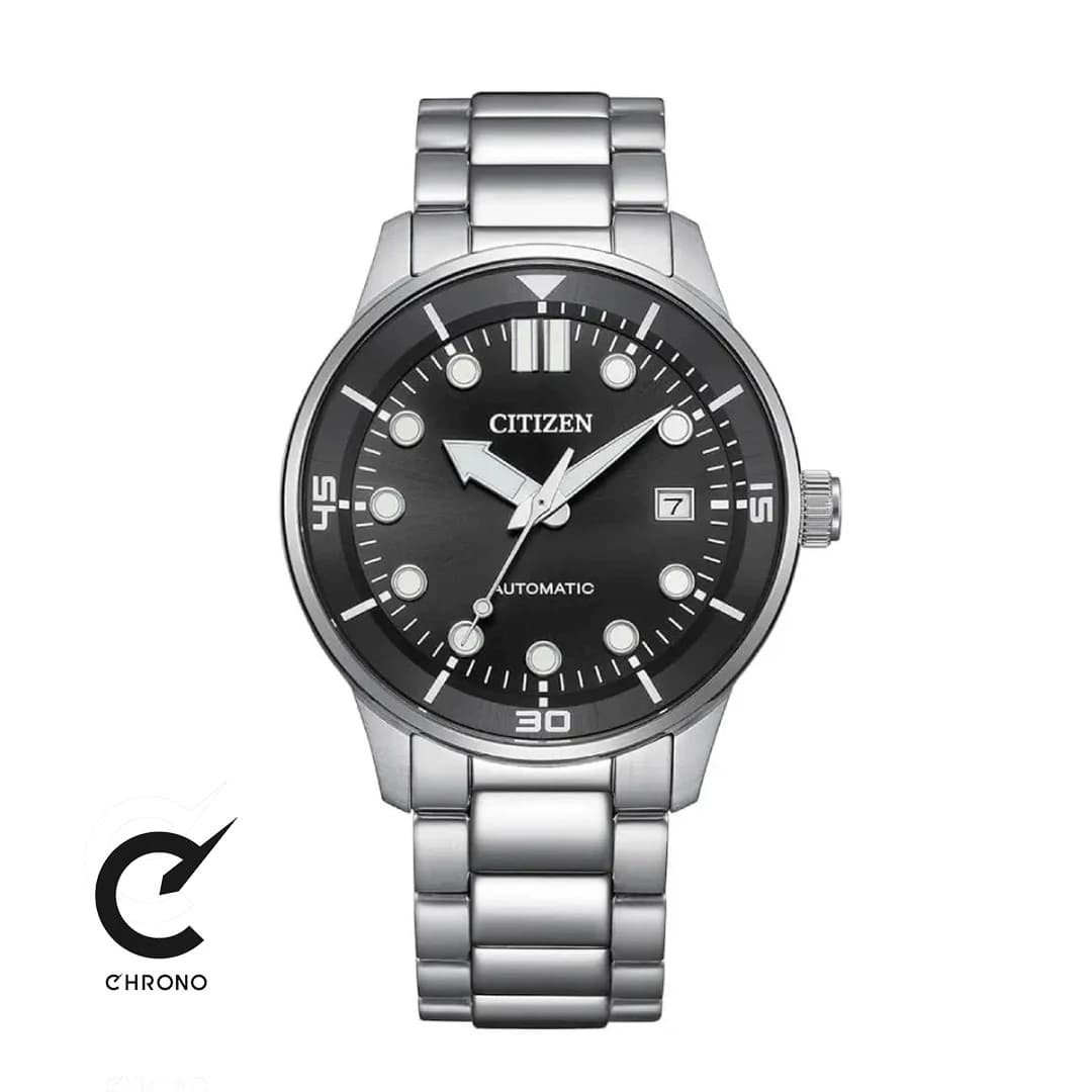 ساعت مچی سیتیزن مردانه فلزی صفحه مشکی اتوماتیک NJ0191-83E — تصویر ۹