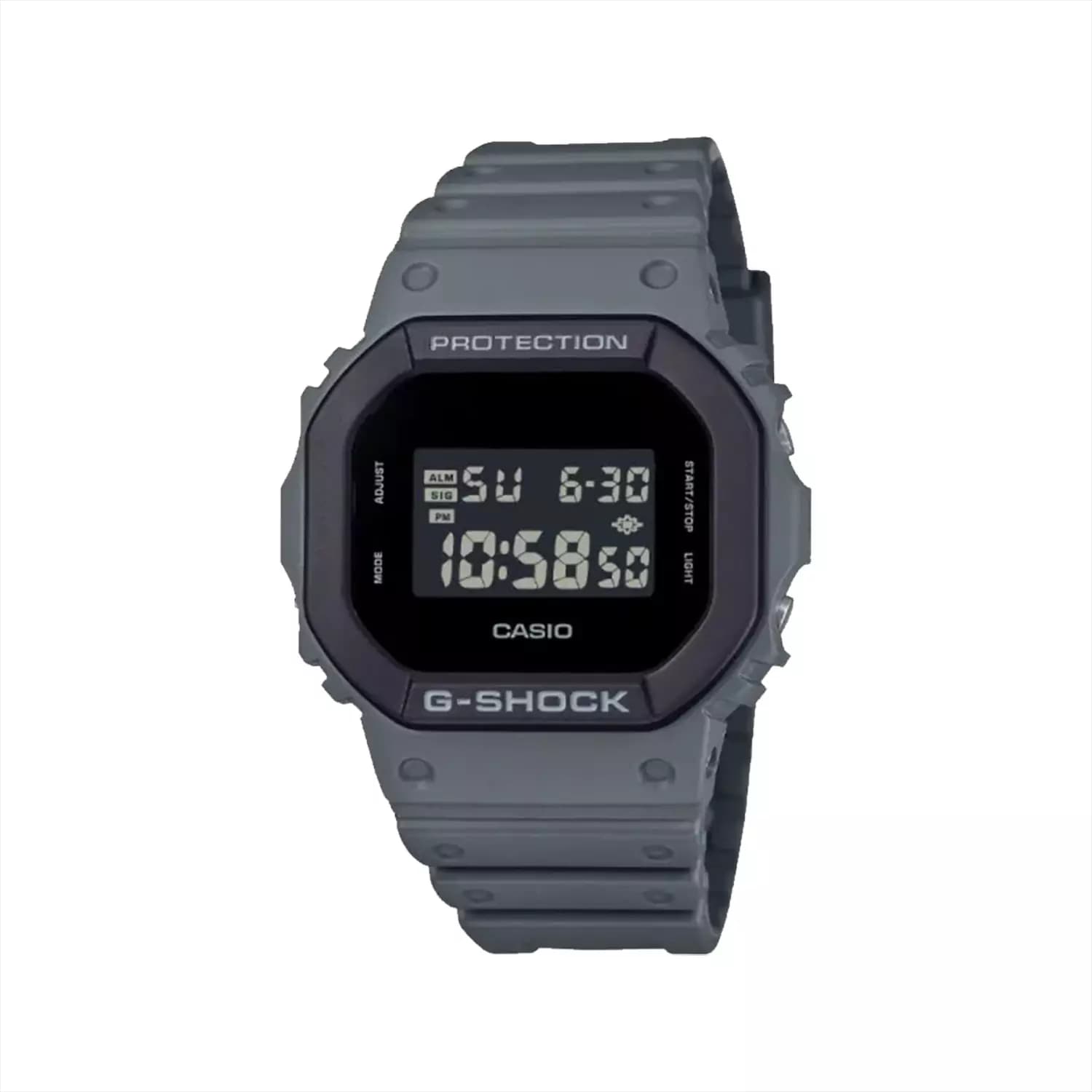 ساعت کاسیو جی شاک بند رابر مشکی دیجیتال DW-5610UU-8D