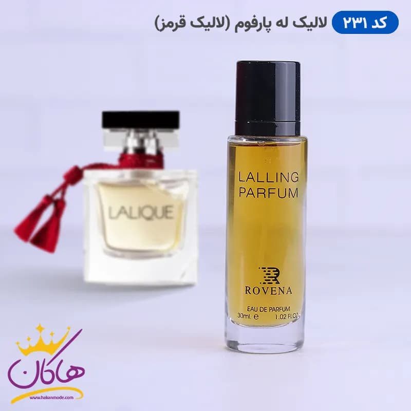 ادکلن جیبی زنانه لالیک قرمز روونا 30 میل کد 231 | ROVENA Lalling Parfum 231 — تصویر ۲