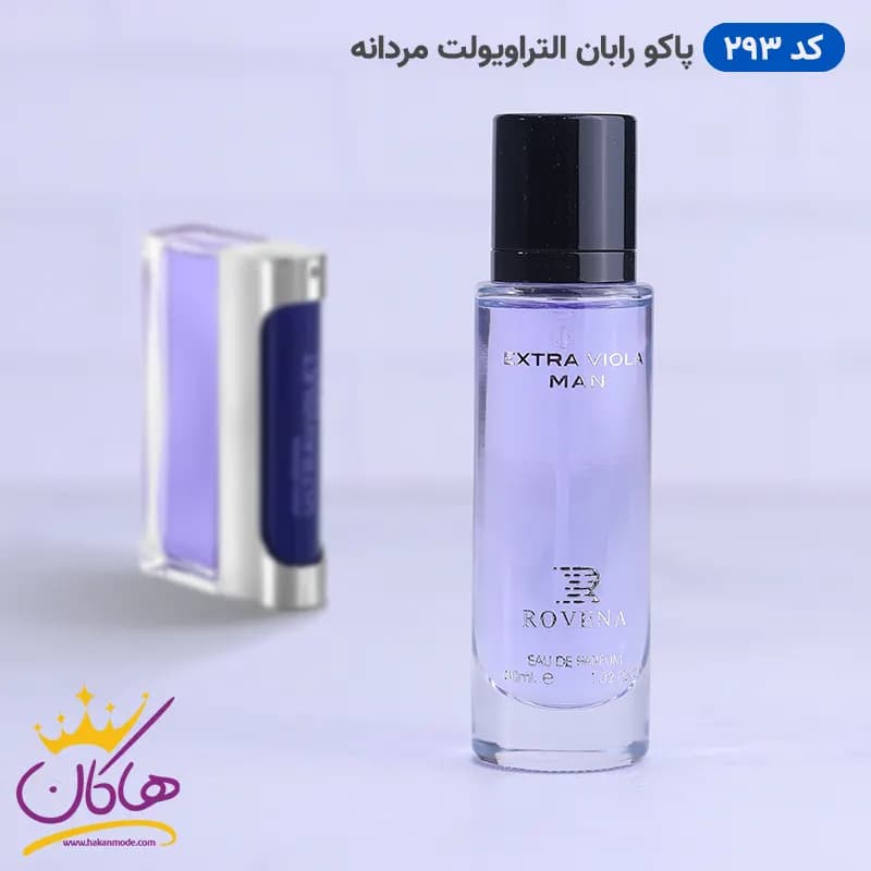 ادکلن جیبی روونا اولترا ویولت پاکو رابان 30 میل کد 293 | ROVENA extra viola 293 — تصویر ۲