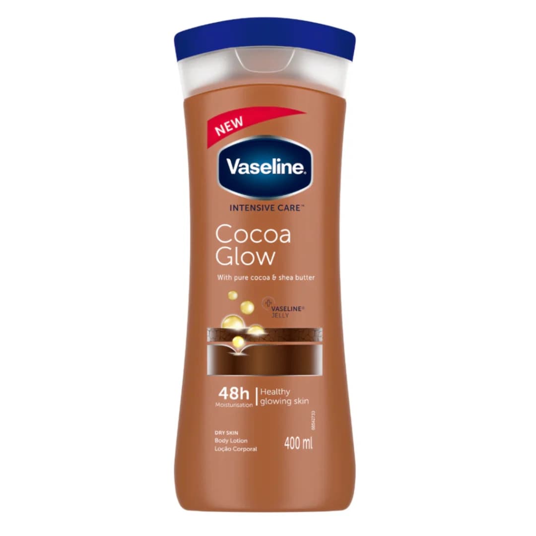 لوسیون بدن وازلین مدل Cocoa Glow