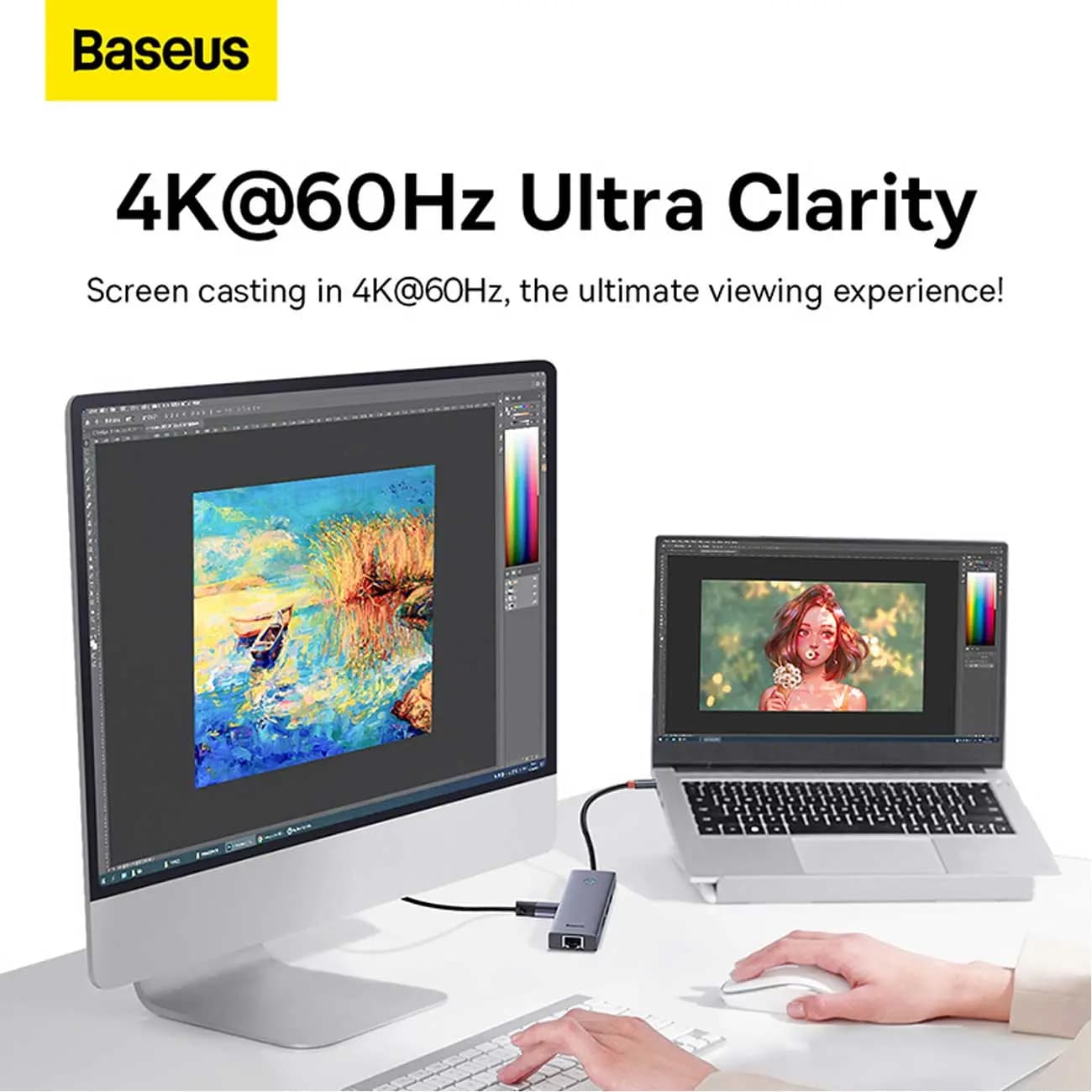 هاب تایپ سی 6 پورت بیسوس Baseus BS-OH111 Hub 6-Port C — تصویر ۹