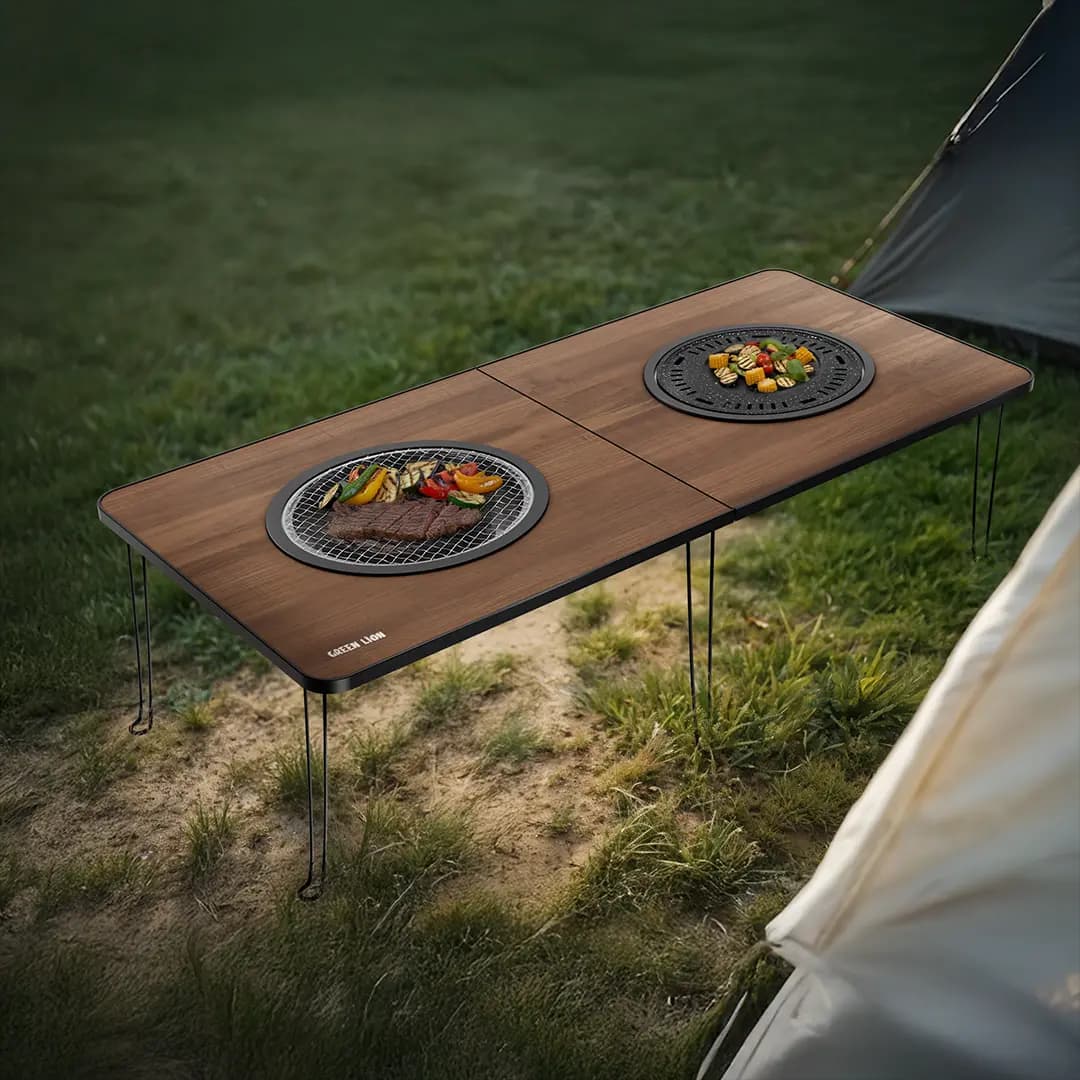 باربیکیو قابل‌حمل گرین لاین Green Lion GNFLDBBQ Fold Grill Table BBQ Camp — تصویر ۳