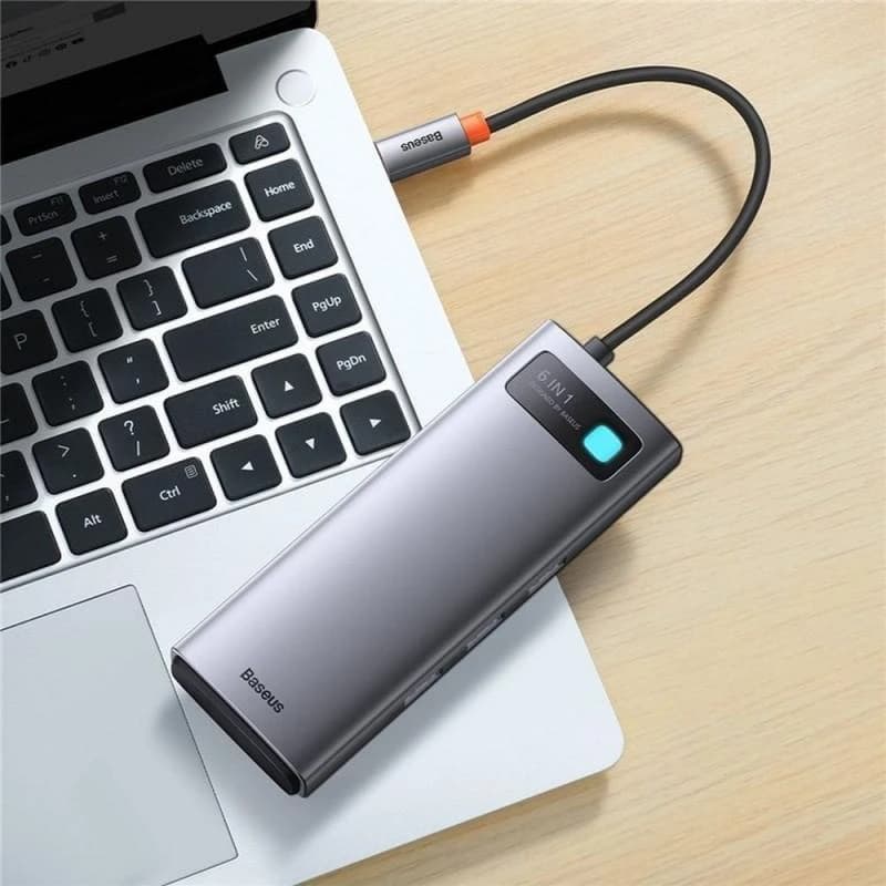 هاب 6 پورت بیسوس Baseus BS-OH042 Hub Type-C 6IN1 — تصویر ۱۰