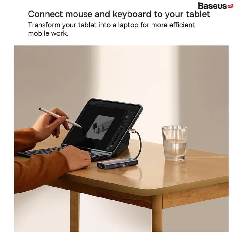 هاب 6 پورت بیسوس Baseus BS-OH042 Hub Type-C 6IN1 — تصویر ۴