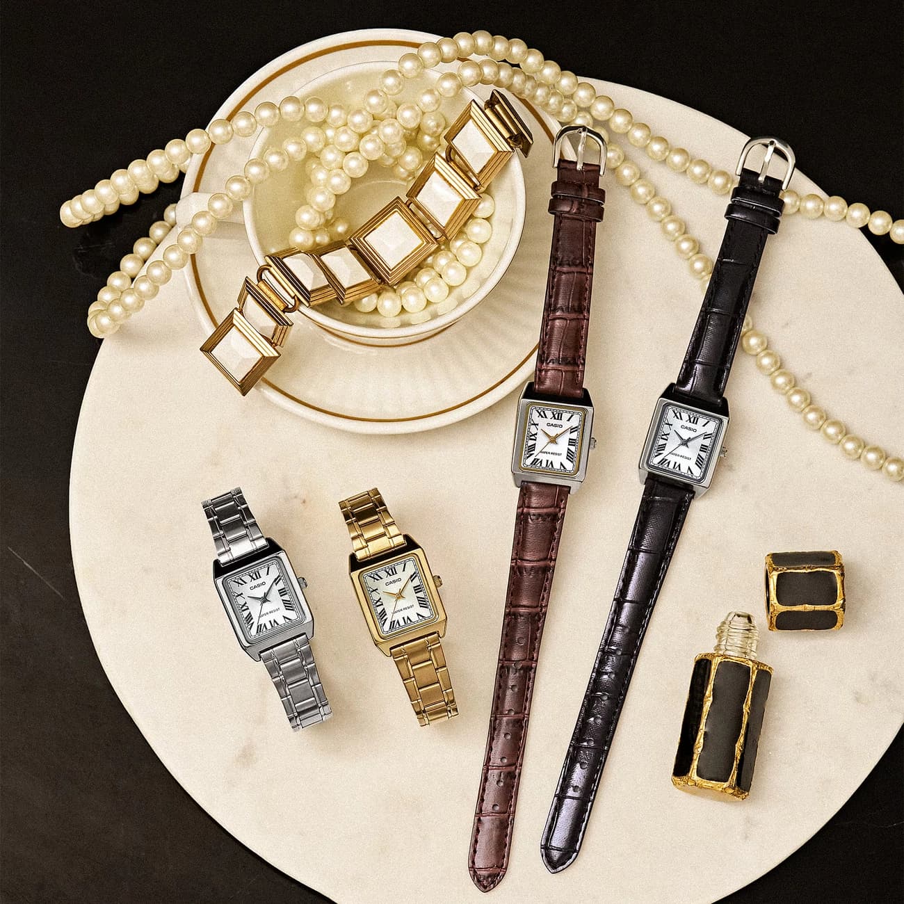 ساعت مچی زنانه کاسیو Casio مدل LTP-V007L-7B1 بند چرمی — تصویر ۶