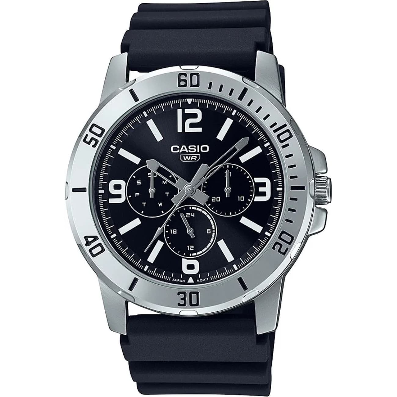 ساعت مچی مردانه کاسیو Casio مدل MTP-VD300-1BUDF بند رزینی