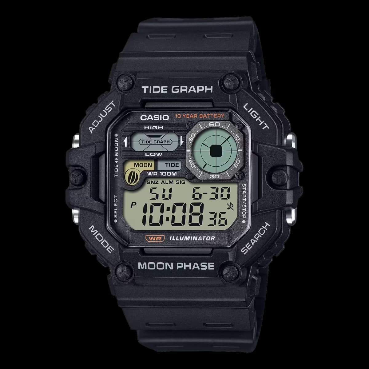 ساعت مچی دیجیتال مردانه کاسیو CASIO مدل WS-1700H-1AVDF ضد آب — تصویر ۸