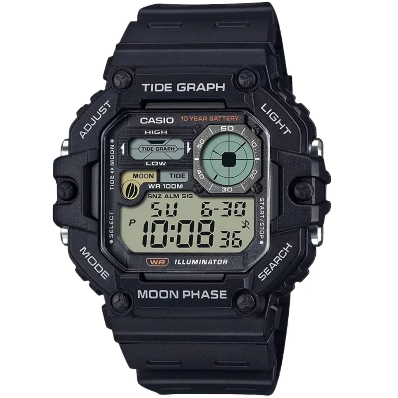 ساعت مچی دیجیتال مردانه کاسیو CASIO مدل WS-1700H-1AVDF ضد آب — تصویر ۲