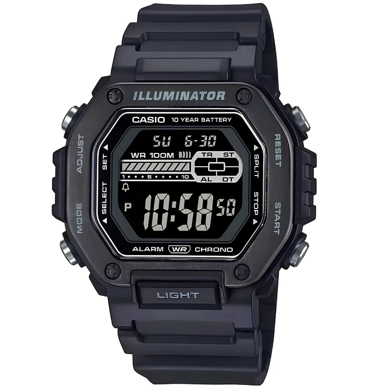 ساعت مچی مردانه دیجیتال کاسیو CASIO مدل MWD-110HB-1BVDF ضد آب