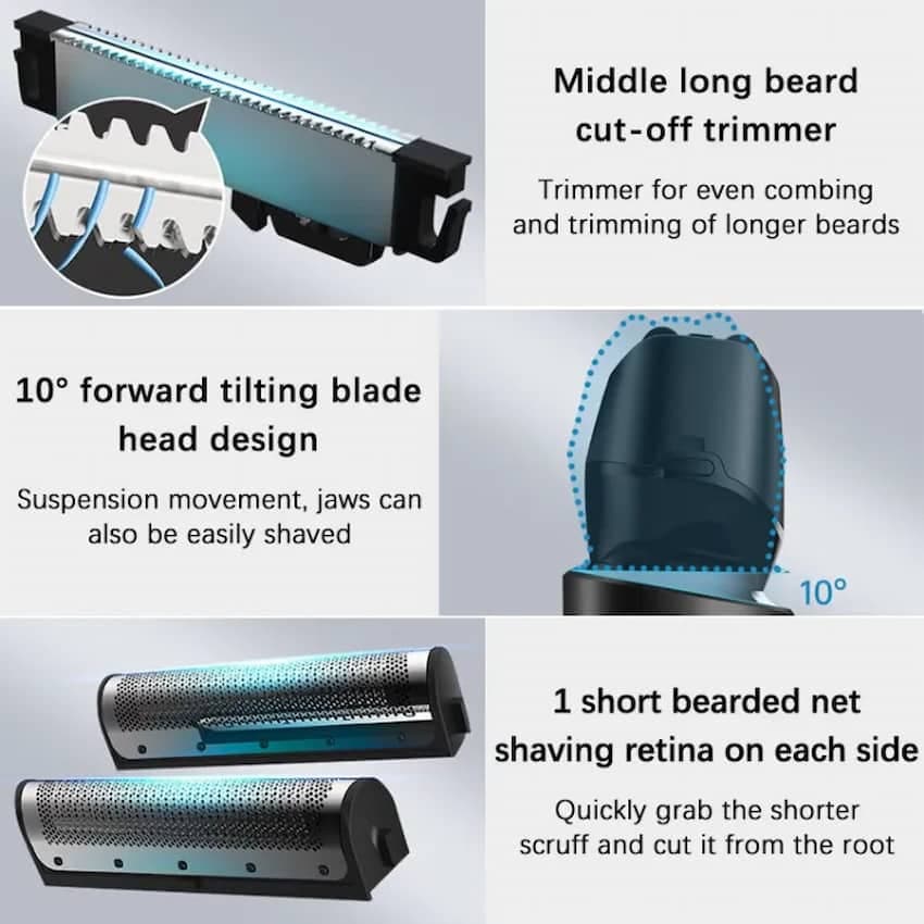 ریش تراش شارژی شیائومی Xiaomi Showsee Reciprocating Shaver F602 — تصویر ۸