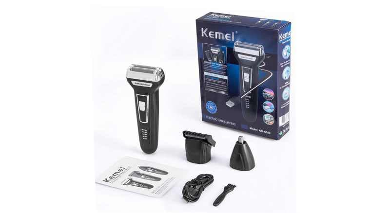 ماشین اصلاح 3 کاره کیمی مدل Kemei Km-6559 Electric Razor — تصویر ۵