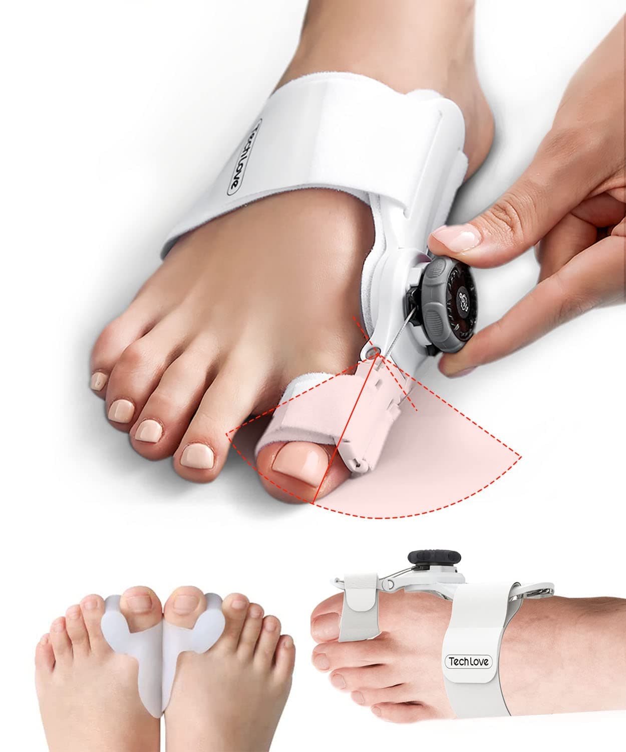 آتل اصلاح کننده بونیون شیائومی مدل Xiaomi Tech Love Bunion Corrector TJ608 — تصویر ۹