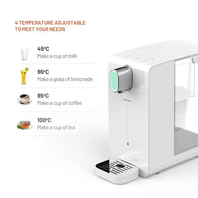 دستگاه آب گرم فوری پرودو مدل Porodo Lifestyle Instant Hot Water Dispenser PD-LSWDH — تصویر ۷