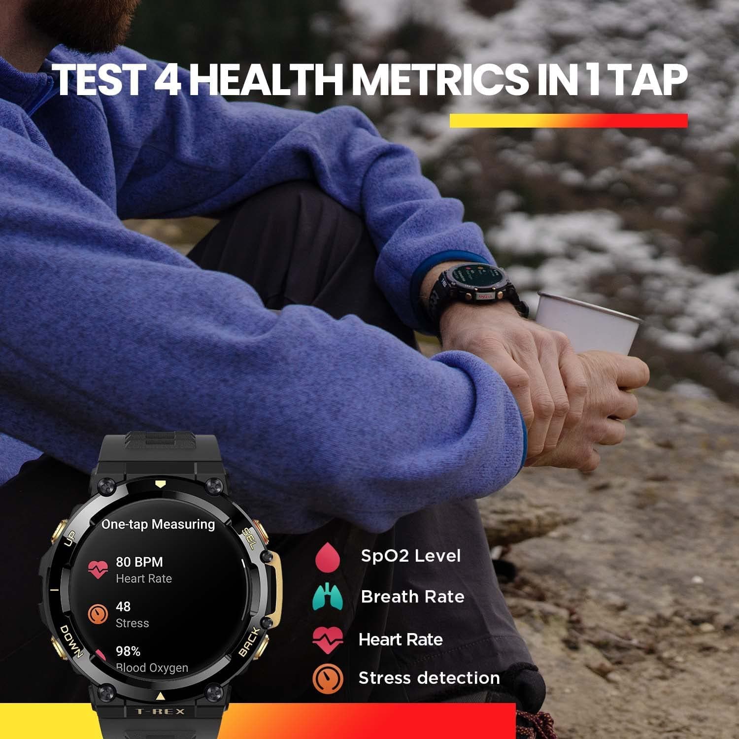 ساعت هوشمند شیائومی امیزفیت Xiaomi AmazFit T-Rex 2 — تصویر ۶