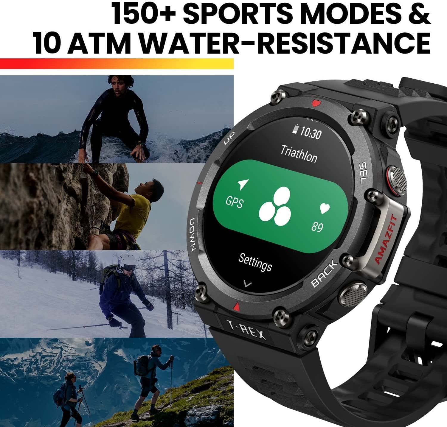 ساعت هوشمند شیائومی امیزفیت Xiaomi AmazFit T-Rex 2 — تصویر ۸