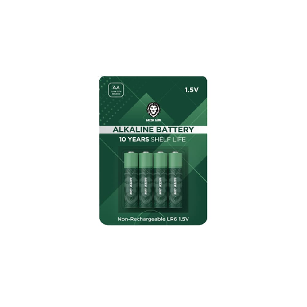باتری قلمی گرین لاین مدل Green Lion Long-Lasting 1.5V Alkaline Battery GNAKBAA