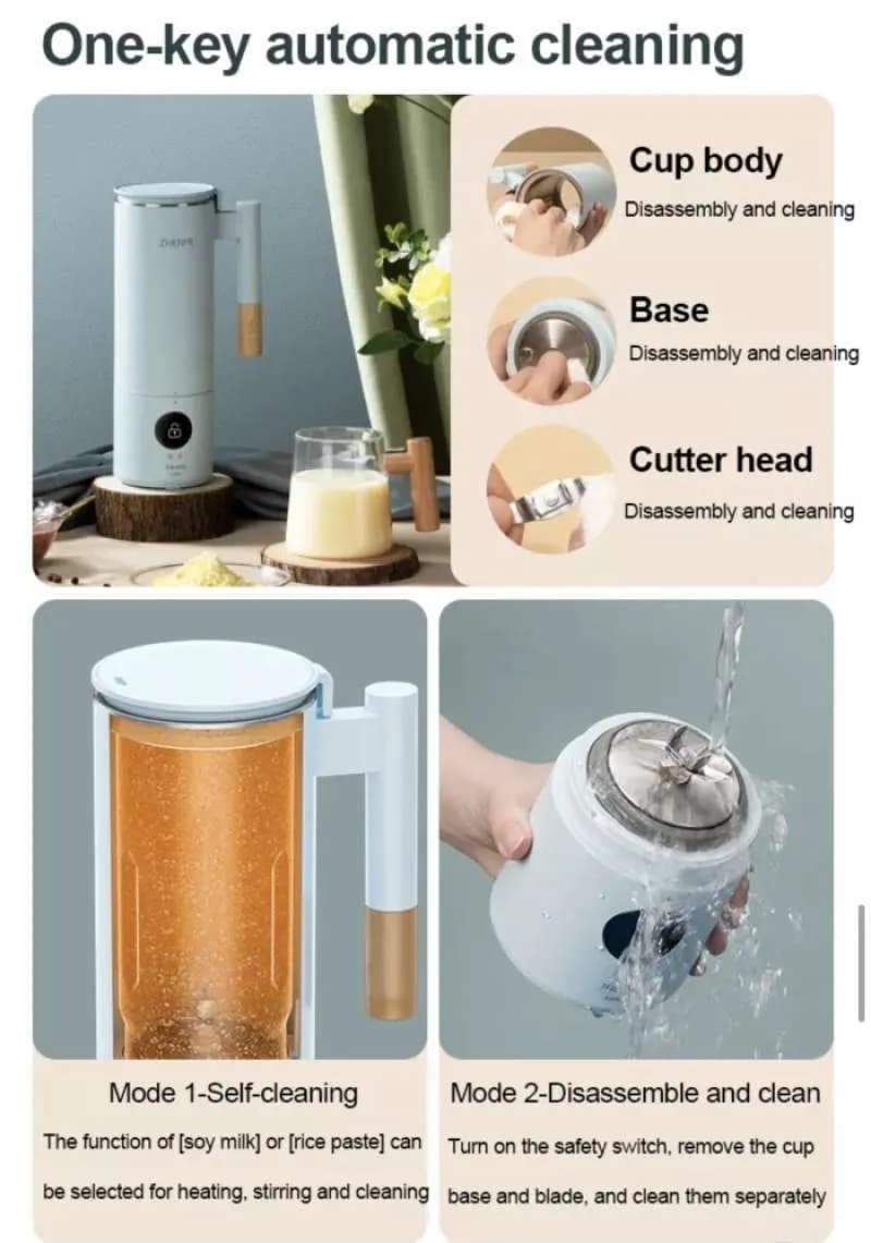 بلندر و مخلوط کن شیائومی Xiaomi Zhenmi P1 PRO High Speed Blender Portable — تصویر ۱۱