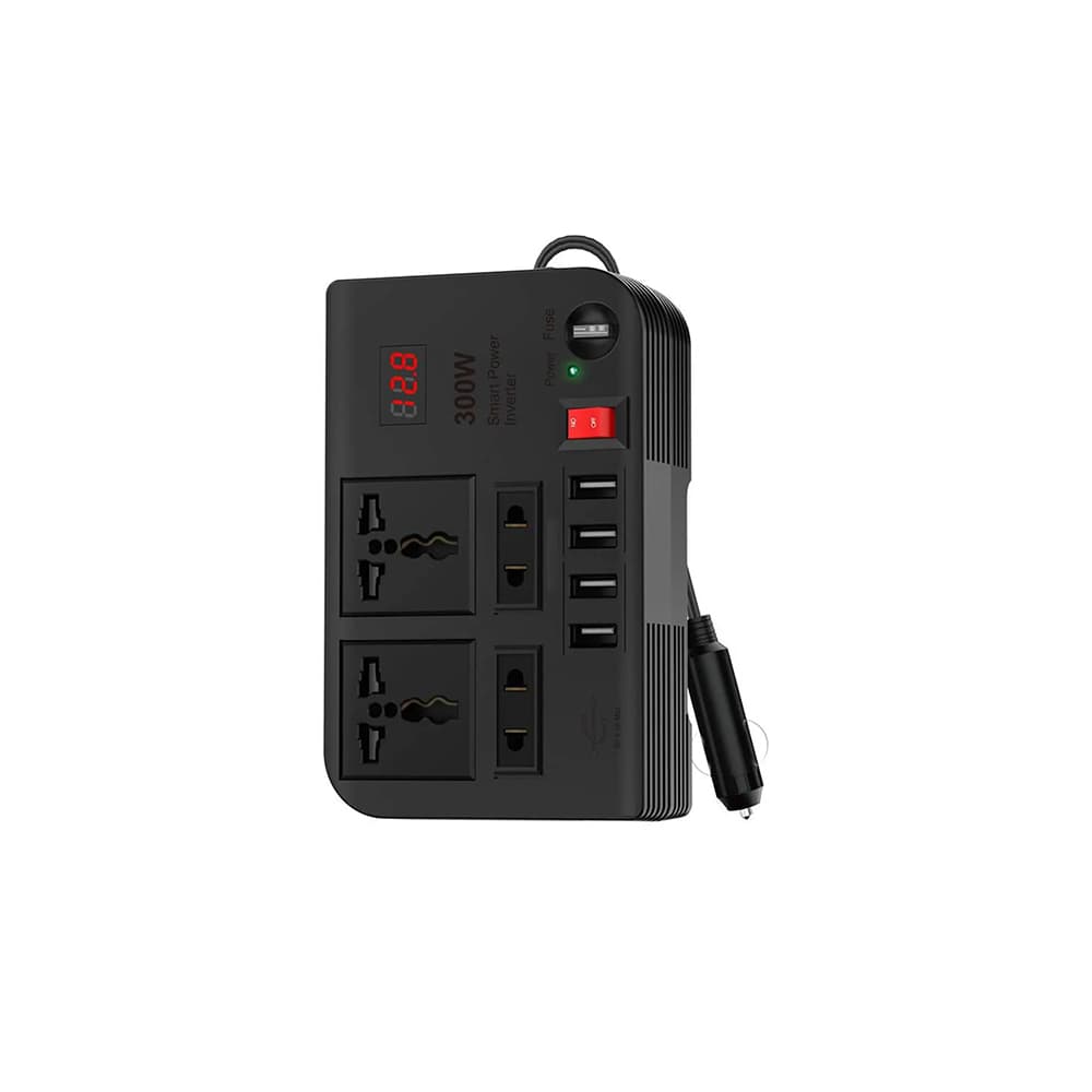 چند راهی شارژر فندکی گرین لاین مدل Green Lion GNSPOW300W Spark 3 Car Power Inverter با توان 300W — تصویر ۱۰