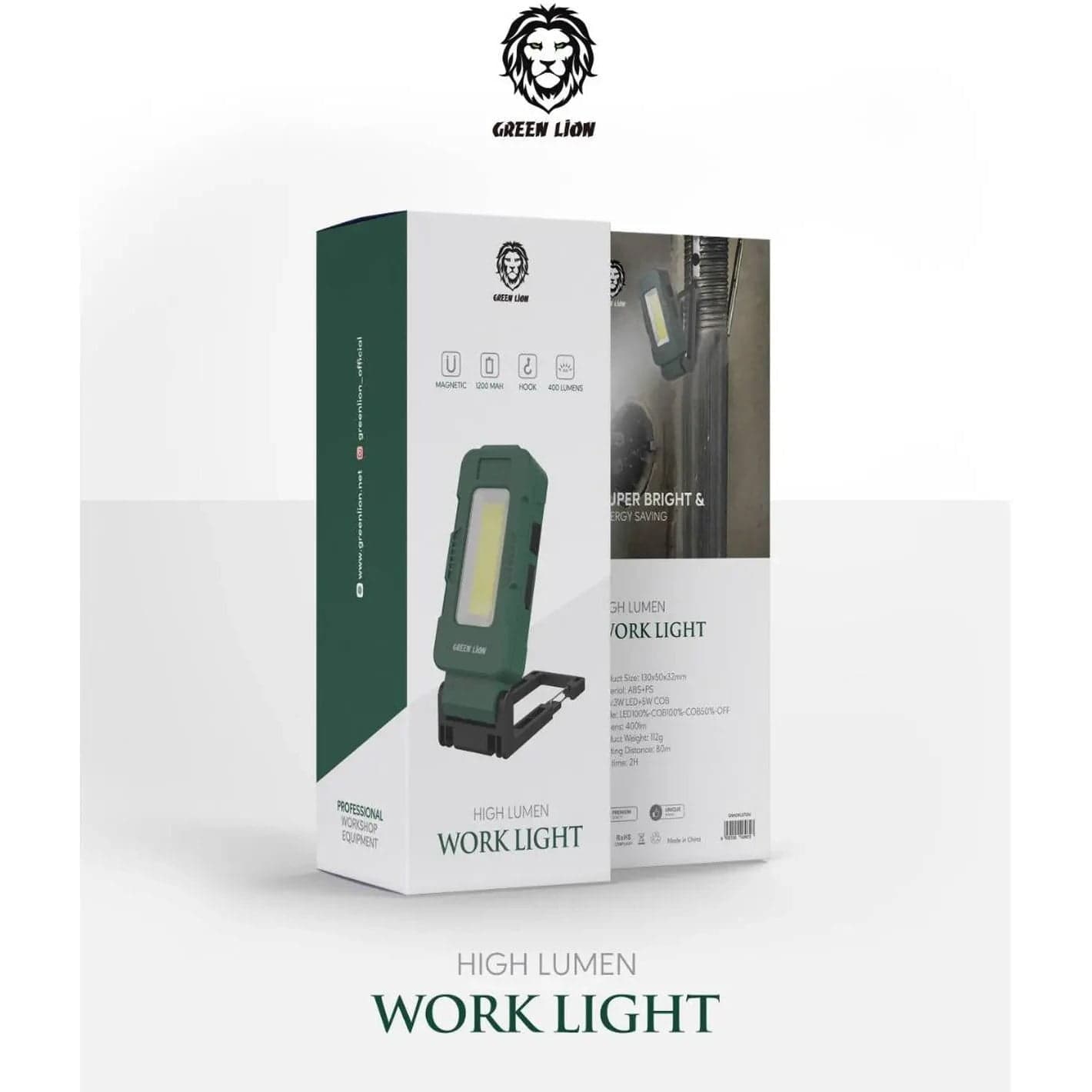 چراغ کمپینگ گرین لاین مدل Green Lion High Lumen Work Light GNHLWLGTGN — تصویر ۷