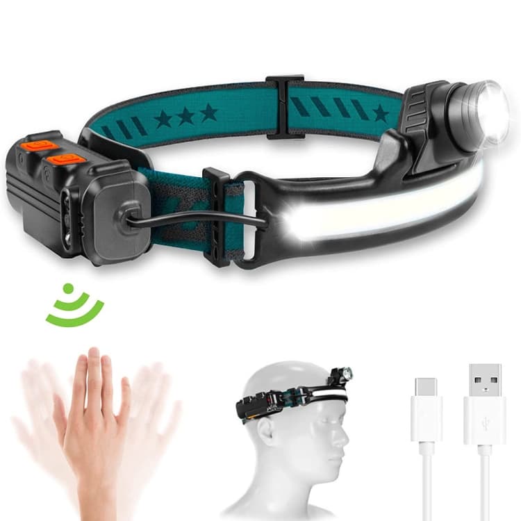 چراغ قوه و هدلامپ مدل XPG + COB Headlight Flashlight W678-2 — تصویر ۱۱