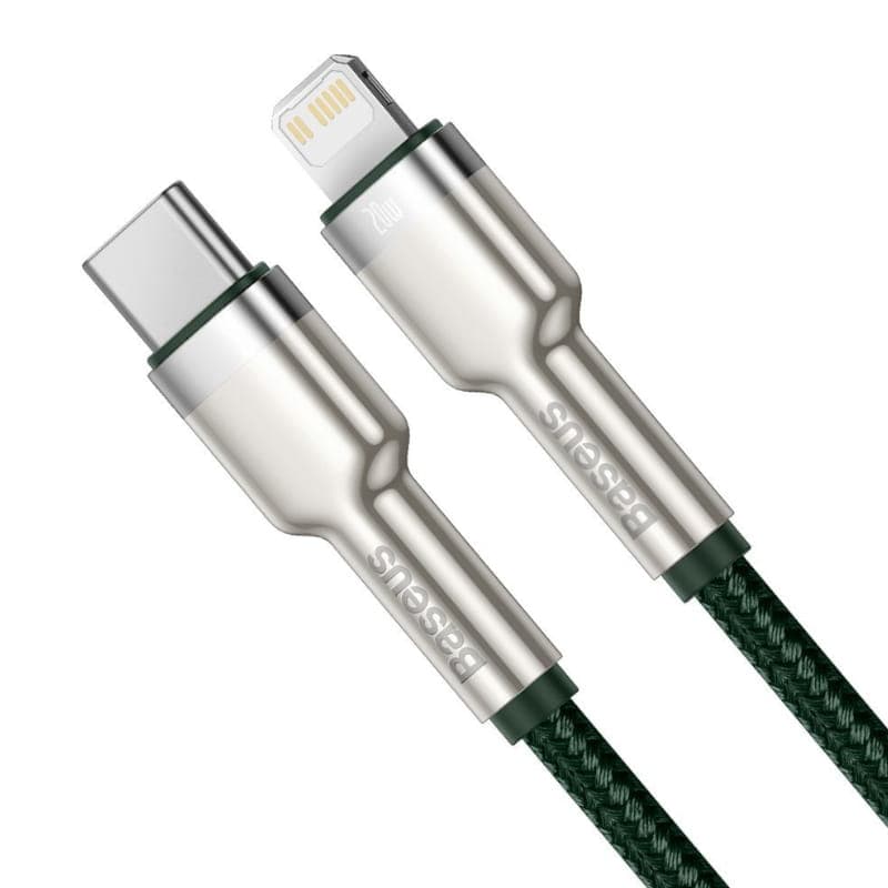 کابل لایتنینگ به Type C فست شارژ بیسوس Baseus Cafule Metal PD CATLJK-B طول 2 متر توان 20 وات — تصویر ۵